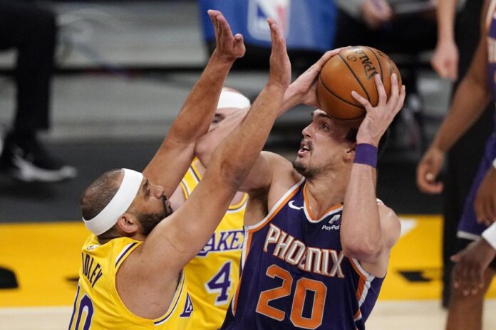خلاصه بازی لس آنجلس لیکرز 104-114 فینکس سانز (فصل 2020/21 لیگ NBA)