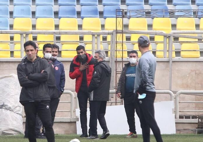 محمد انصاری به جای تمرین در باشگاه پرسپولیس!