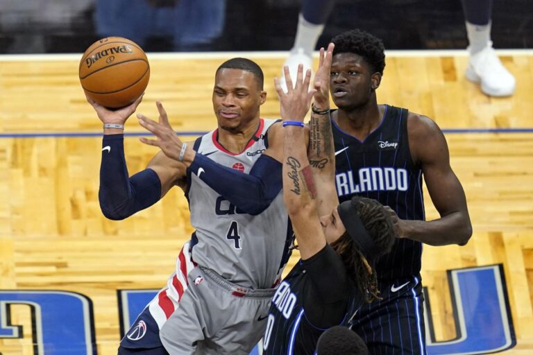 نتایج بازیهای 7 آوریل 2021 لیگ NBA / بیستمین تریپل دابل فصل وستبروک؛ شکست موریکس برابر راکتس نتایج بازیهای 7 آوریل 2021 لیگ NBA / بیستمین تریپل دابل فصل وستبروک؛ شکست موریکس برابر راکتس